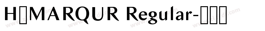 H_MARQUR Regular字体转换